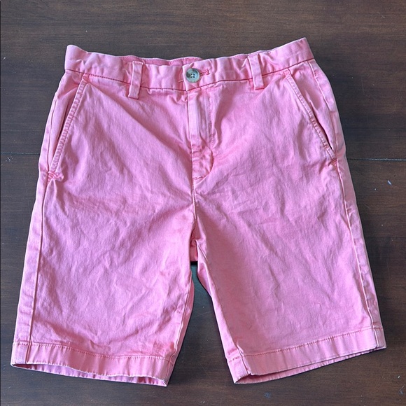 Vineyard Vines Boys Pink Flat Front Chino Shorts - Picture 1 of 4